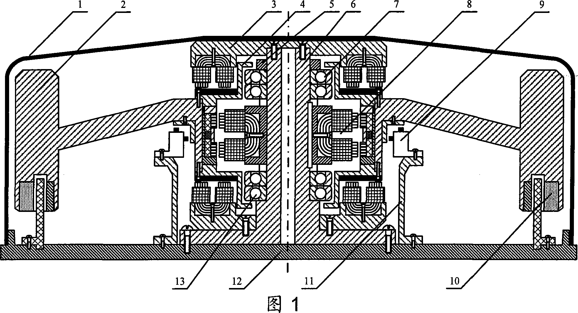 A magnetic levitation counteractive flying wheel