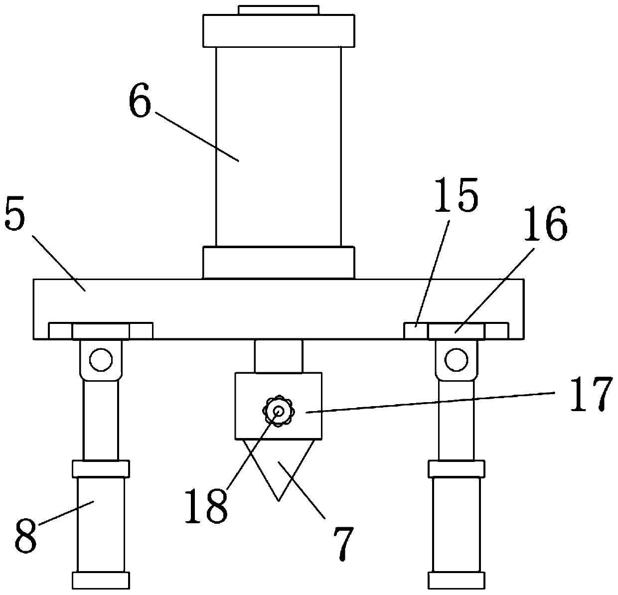 Refrigerator stamped part edge folding and forming device