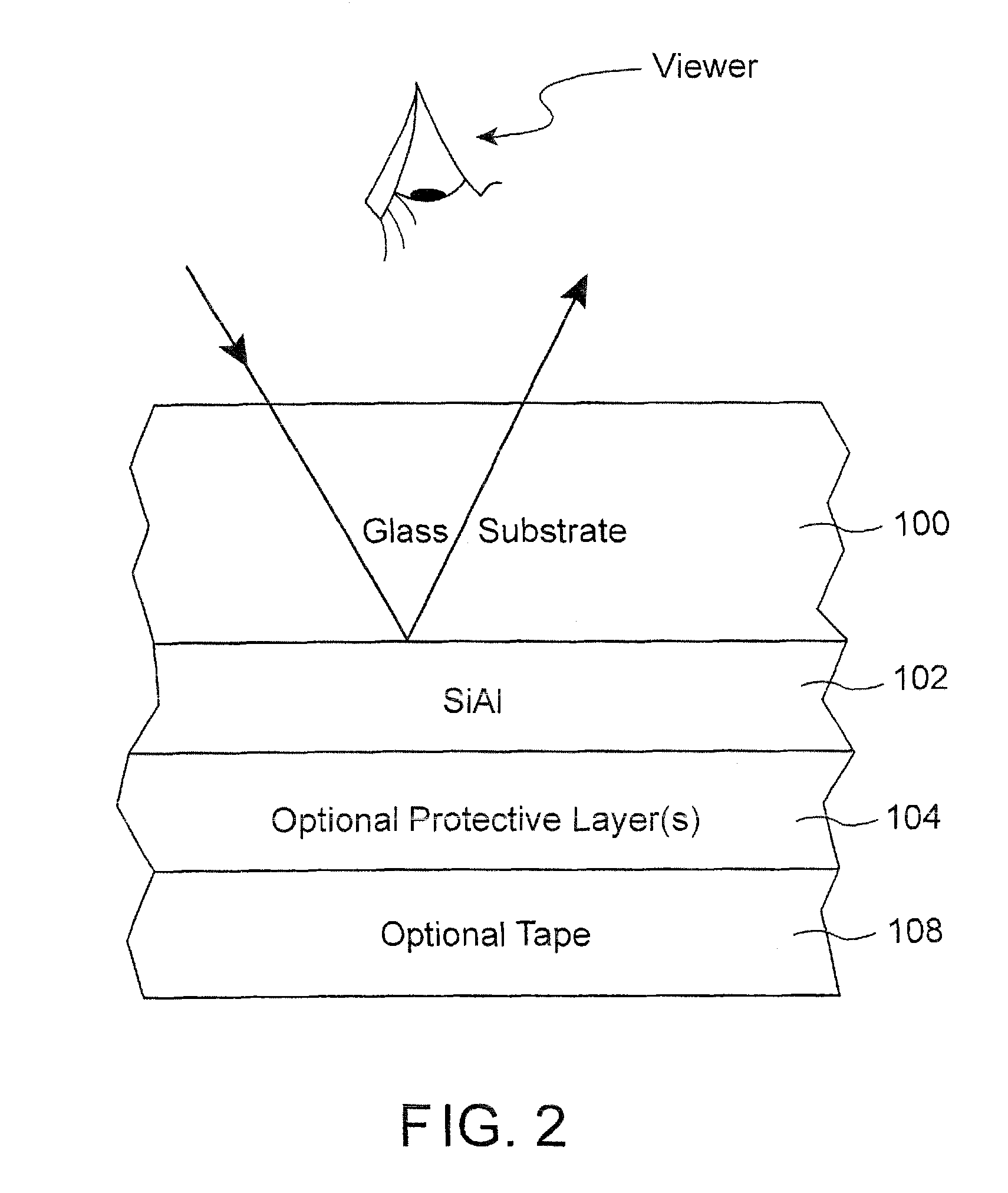 Mirror having reflective layer of or including silicon aluminum