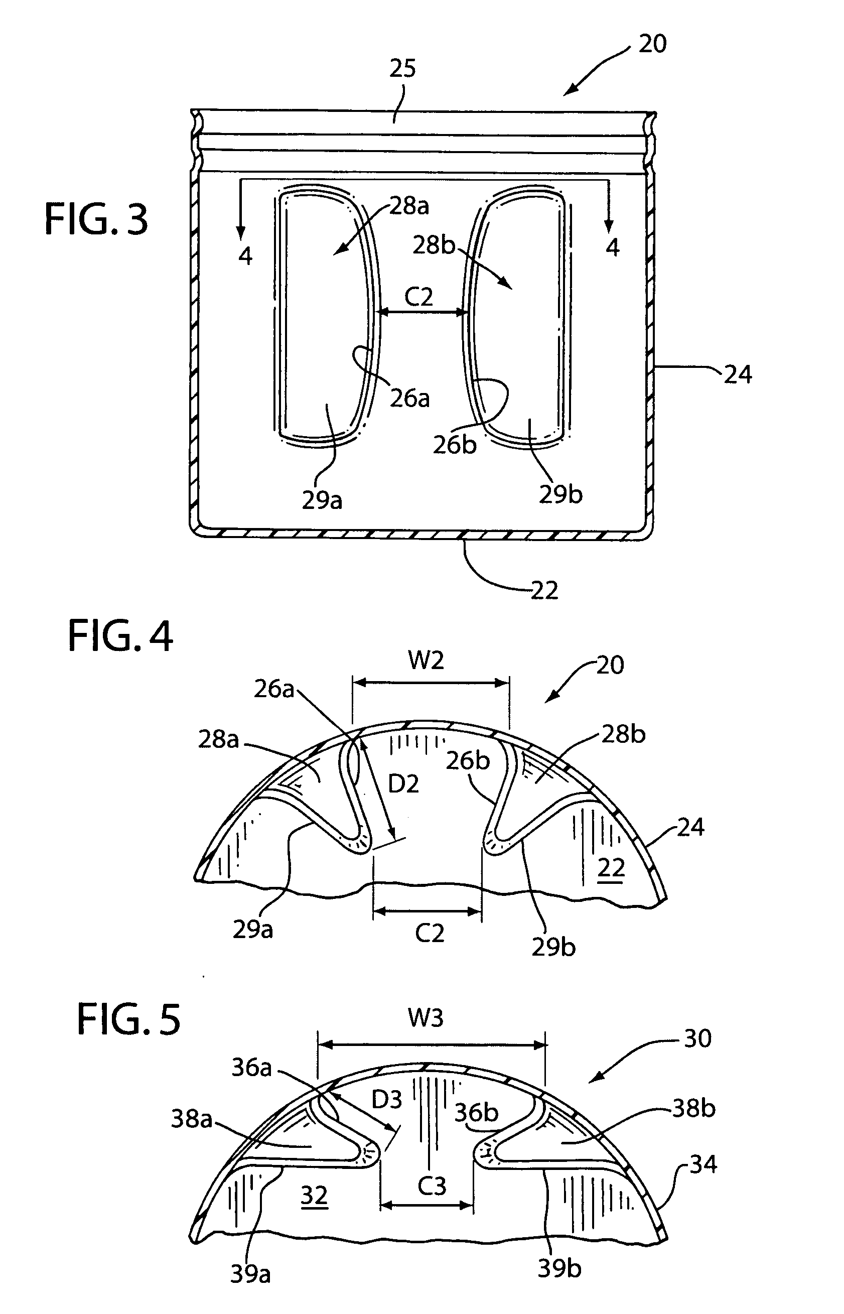 Plastic coffee container with pinch grip