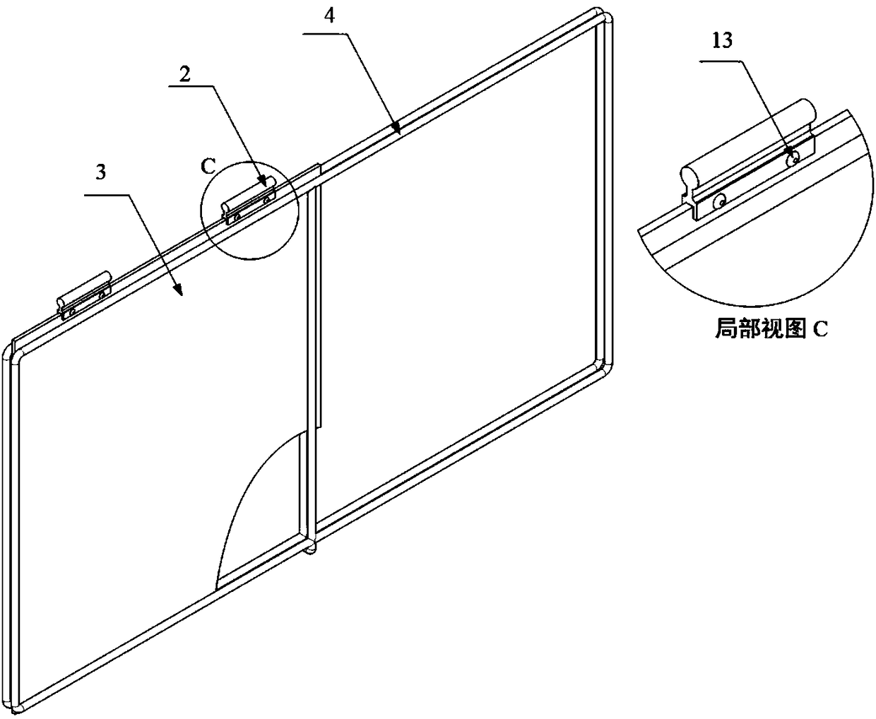 Suspended type vibration and noise reduction window