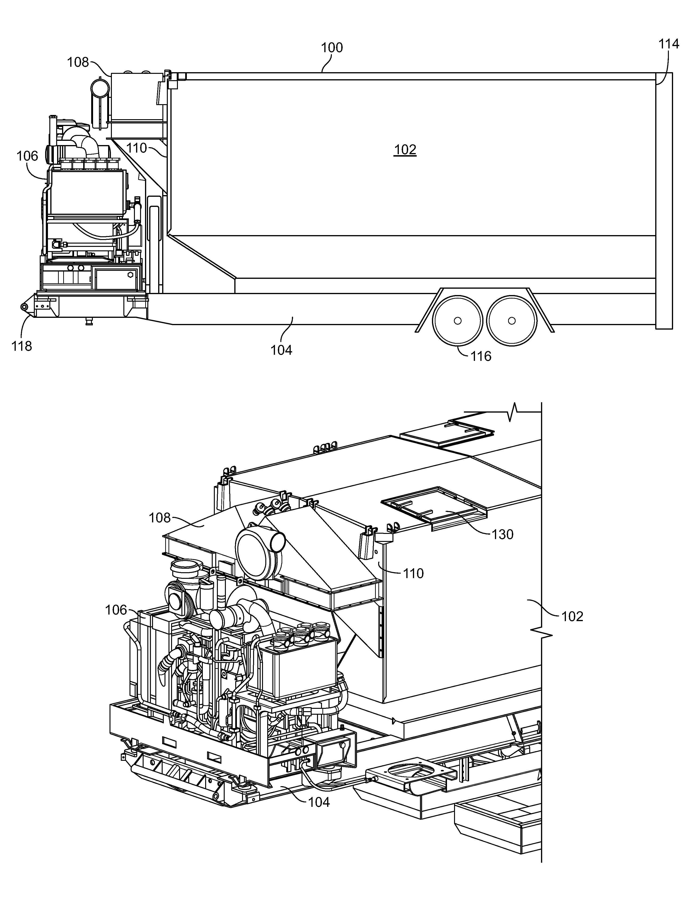 Filtration system for a particulate storage fracking trailer