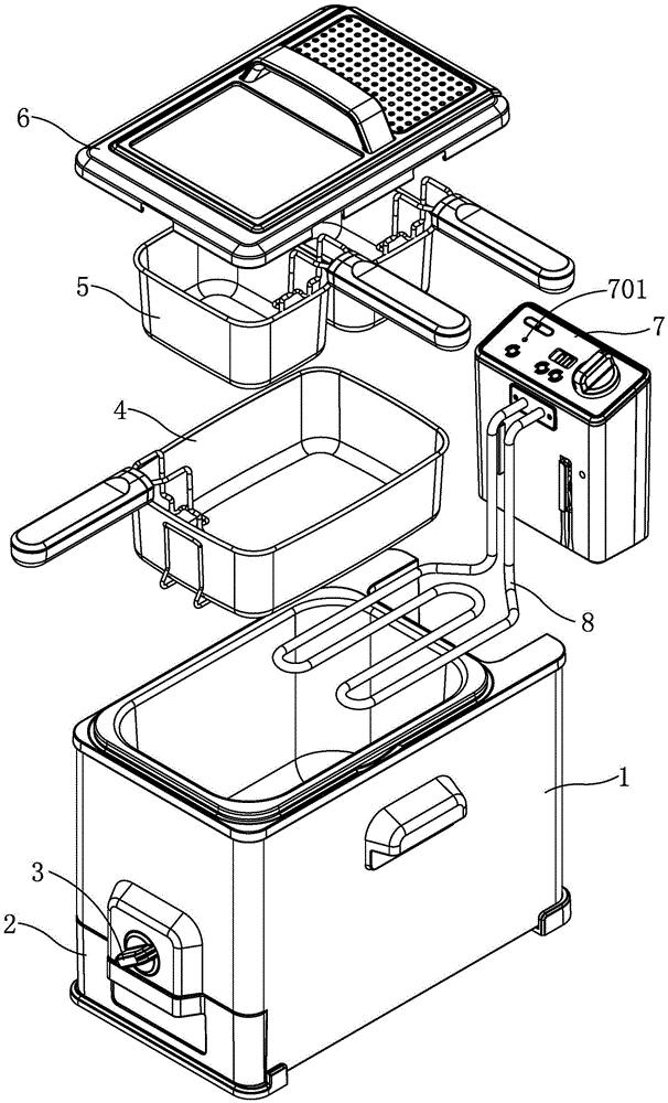 Oil-filtering electric fryer