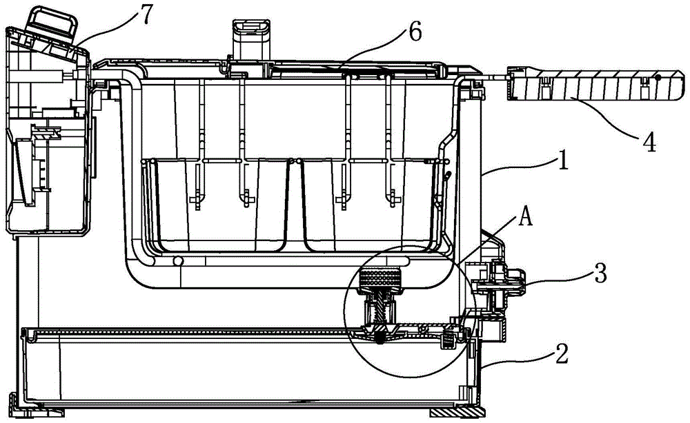 Oil-filtering electric fryer