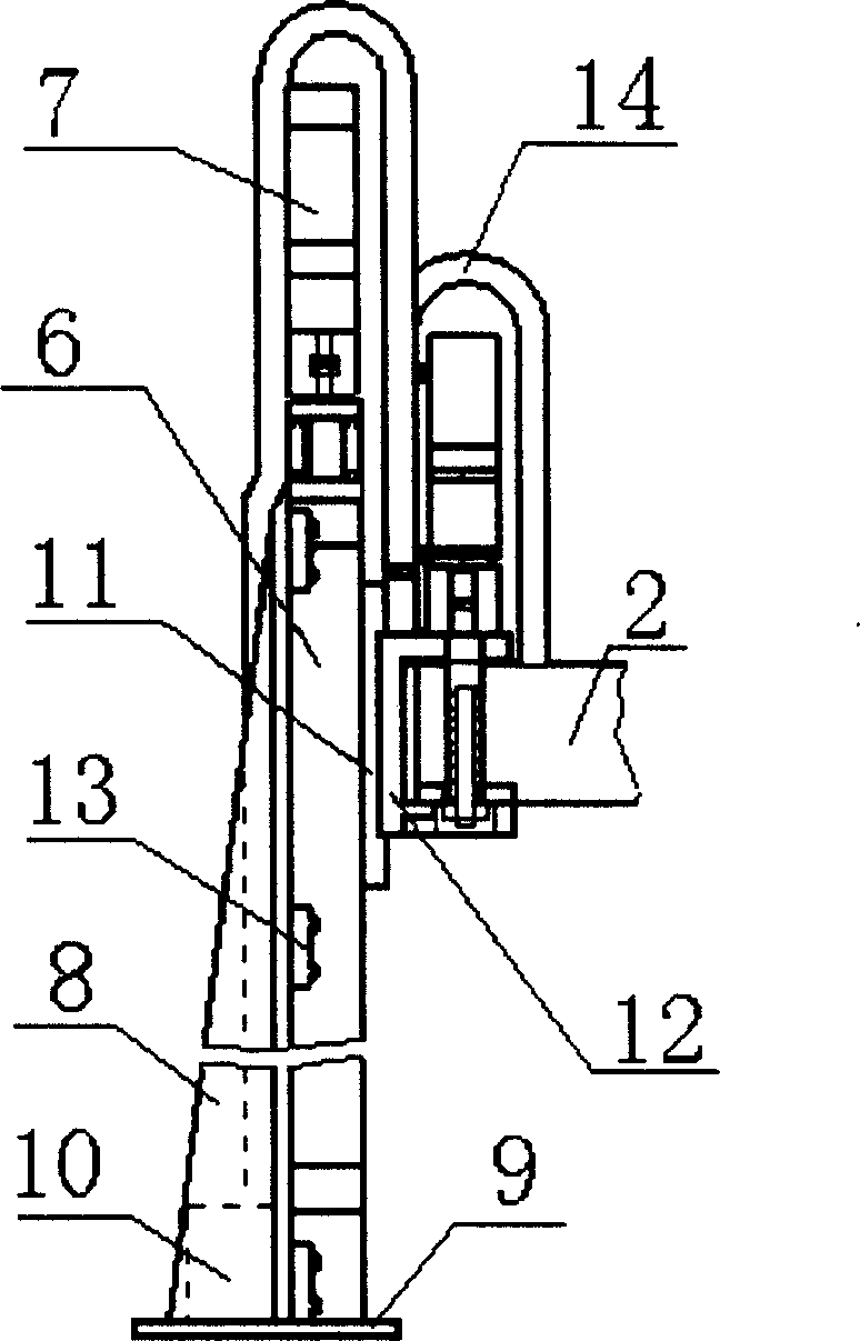 Five-coardinate space positioning robot mechanism