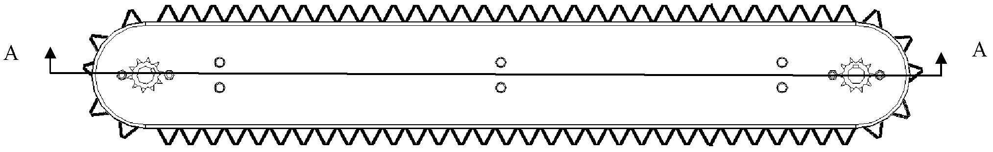 Chain-type double knife cutter