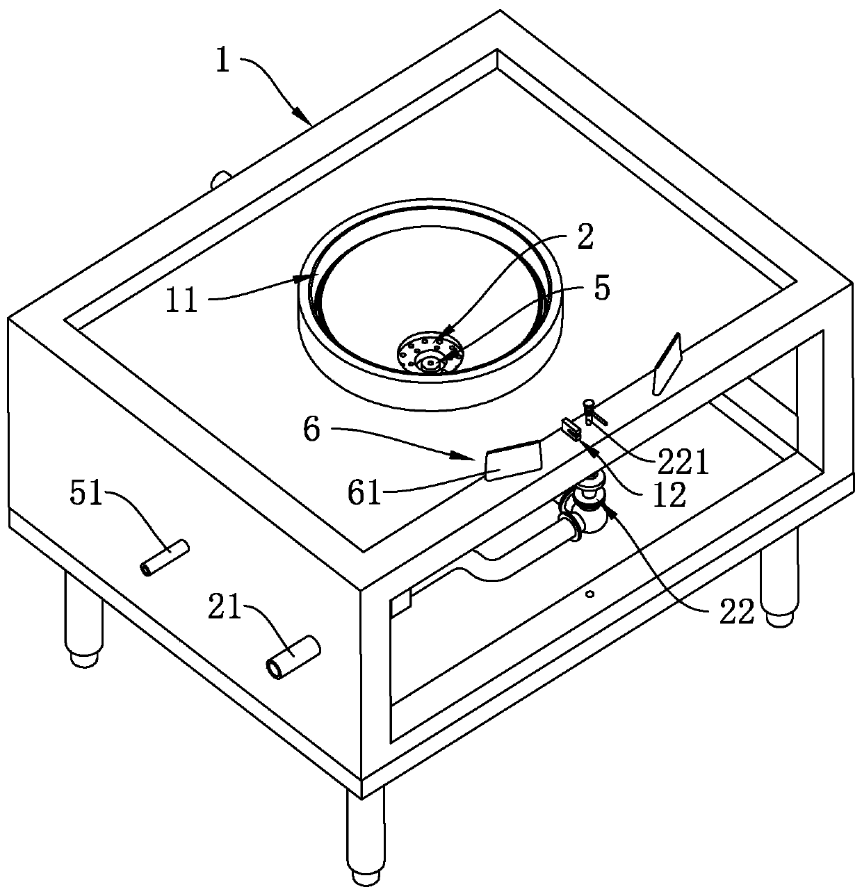 Energy-saving cooking bench