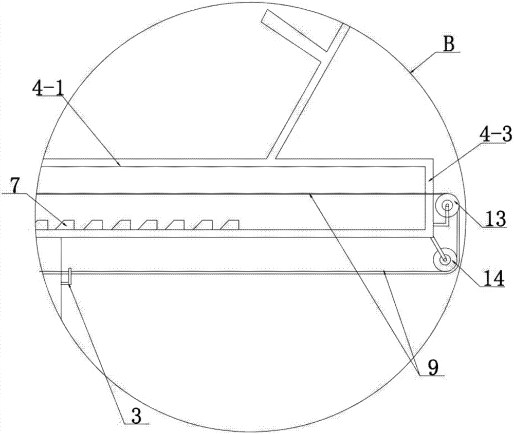 A bird's nest removal device for high-voltage electric towers