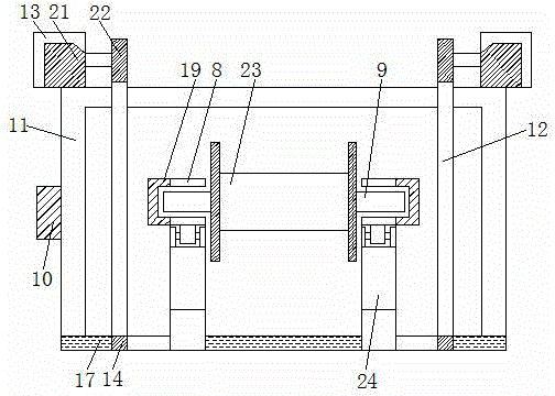 Cable taking-up and paying-off device for power tests