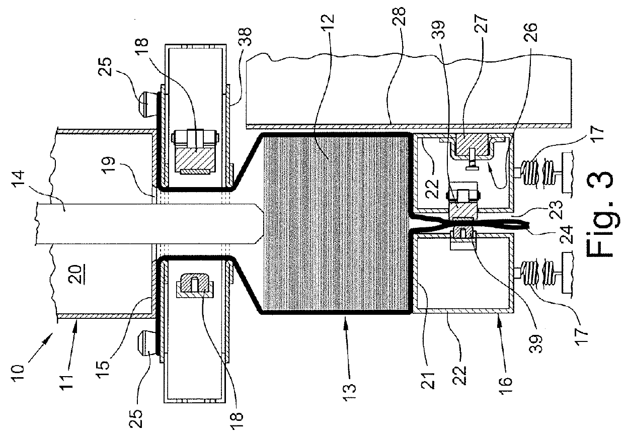 Device for filling and closing bags for containing paper documents, such as banknotes and the like