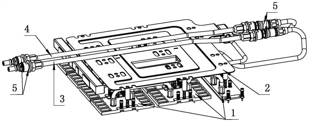 Integrated floatable AI server liquid cooling assembly