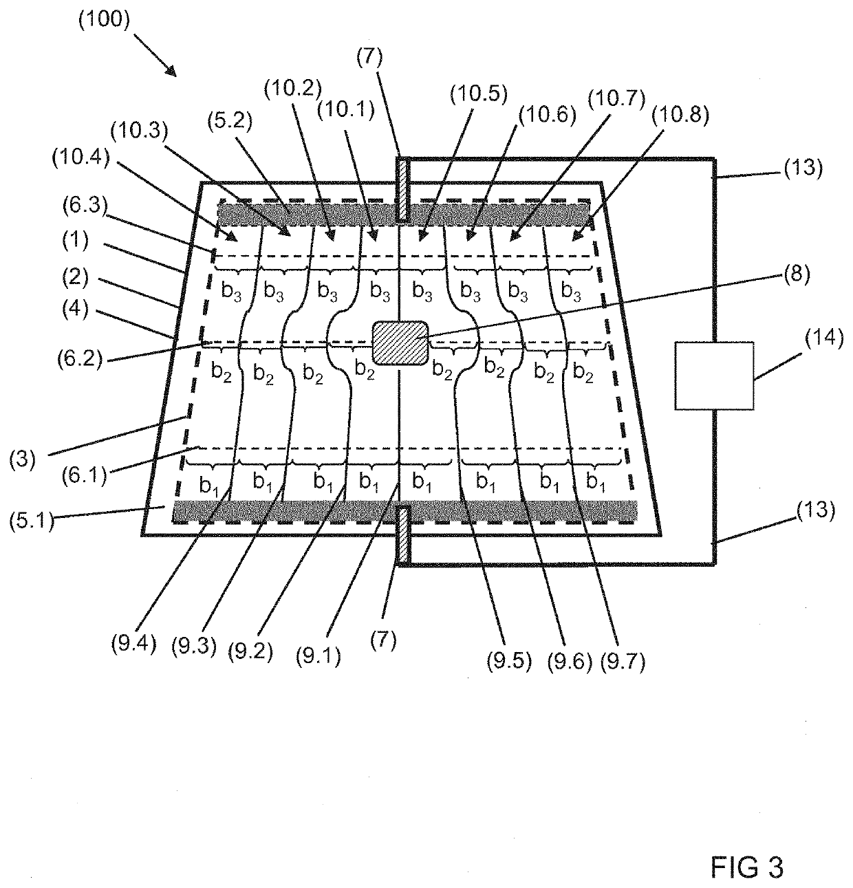 Pane having an electric heating layer