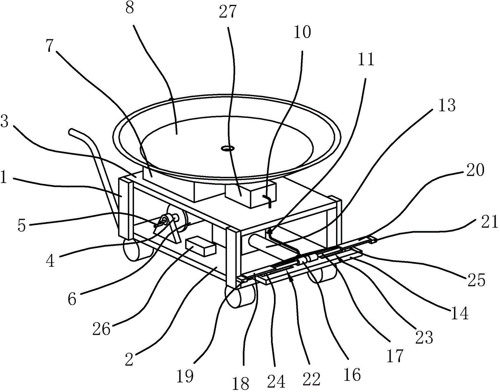 Courtyard garden irrigation device