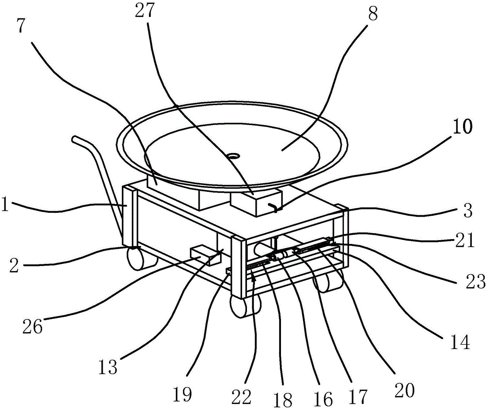 Courtyard garden irrigation device