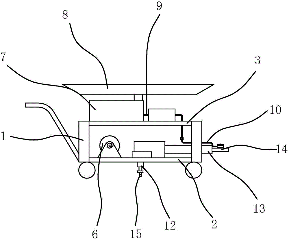 Courtyard garden irrigation device