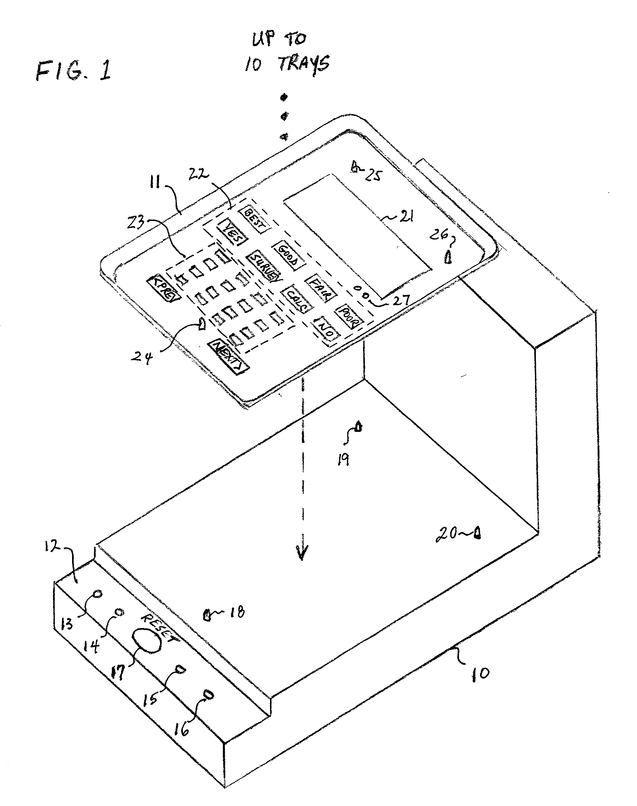 Multi-function customer satisfaction survey device