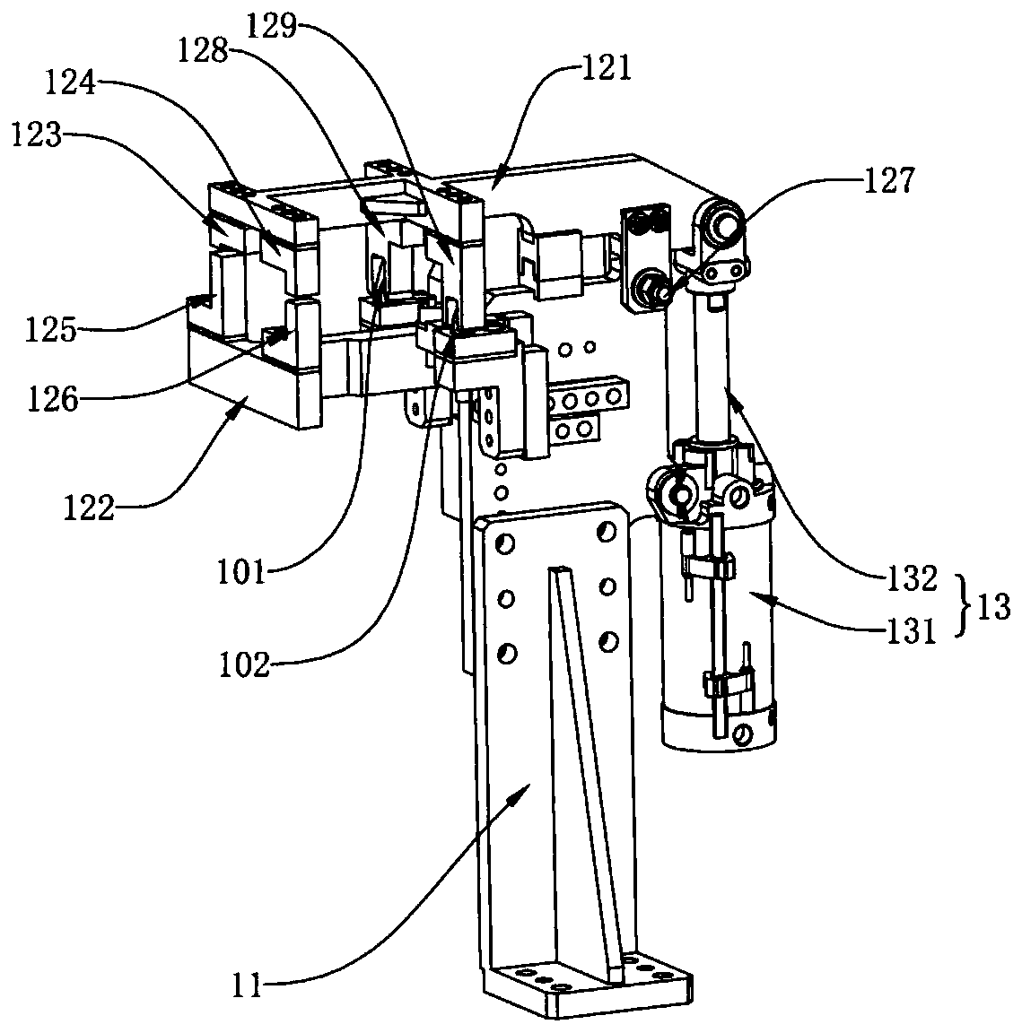 Automobile cantilever support welding fixture, multi-station welding system and welding method