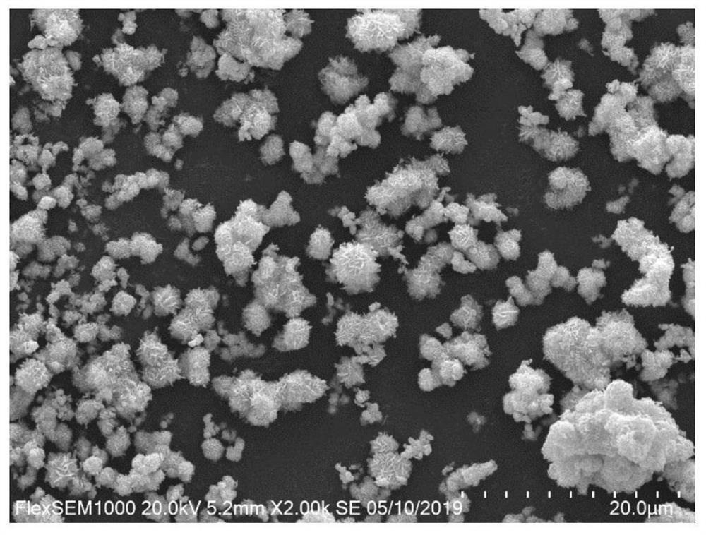 Preparation method of silver-doped tin dioxide nanosheet self-assembled flower-like material