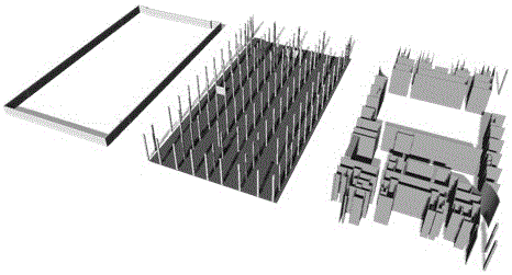 Space network construction and path planning method for indoor and underground space navigation