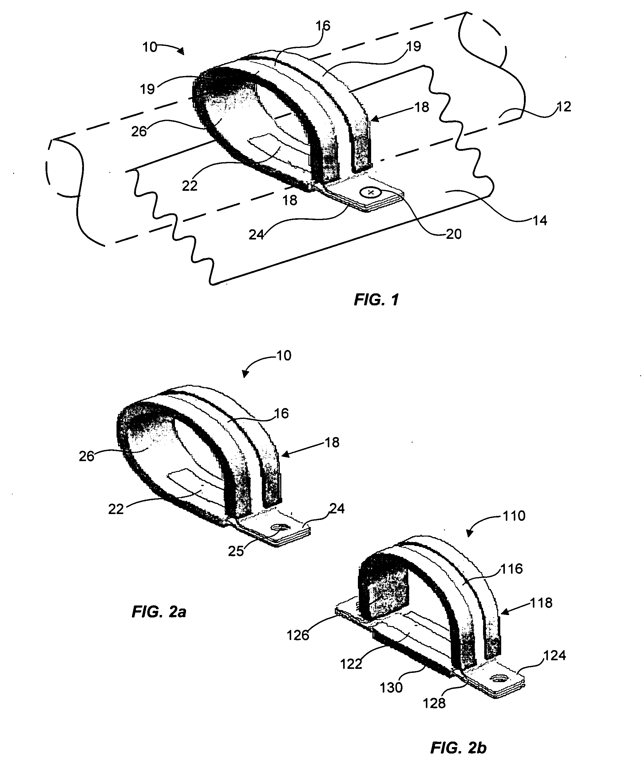 Cushioned grounding clamp