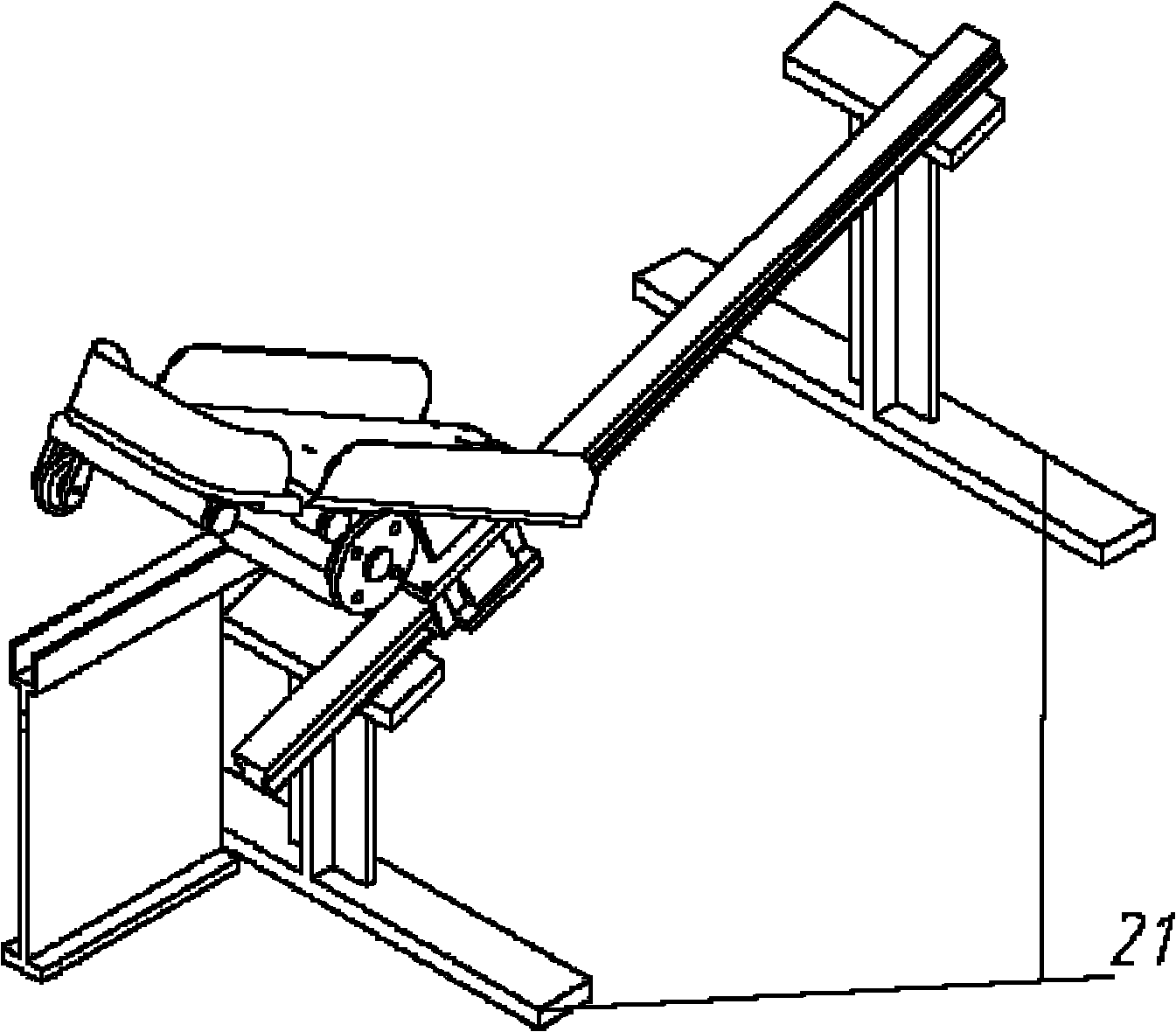 Phalanx joint rehabilitation mechanism of pedal gait rehabilitation trainer