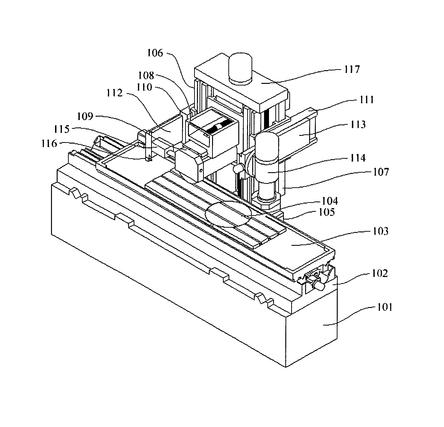 Multi-carriage dual-spindle symmetrical grinding processing center