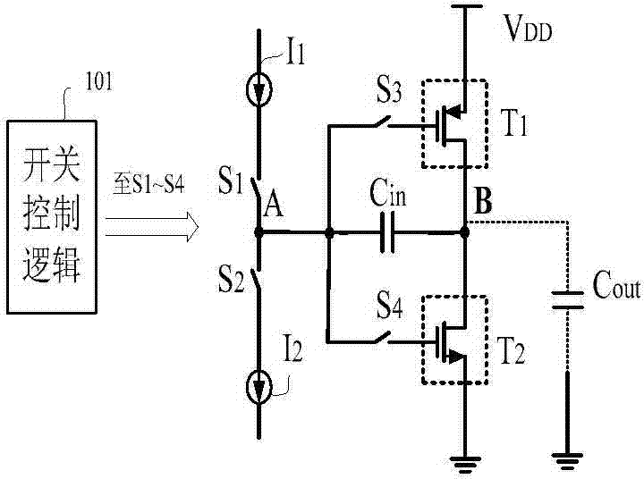 Interface circuit and achievement method for limiting output port voltage slew rate