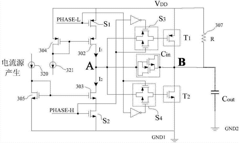 Interface circuit and achievement method for limiting output port voltage slew rate