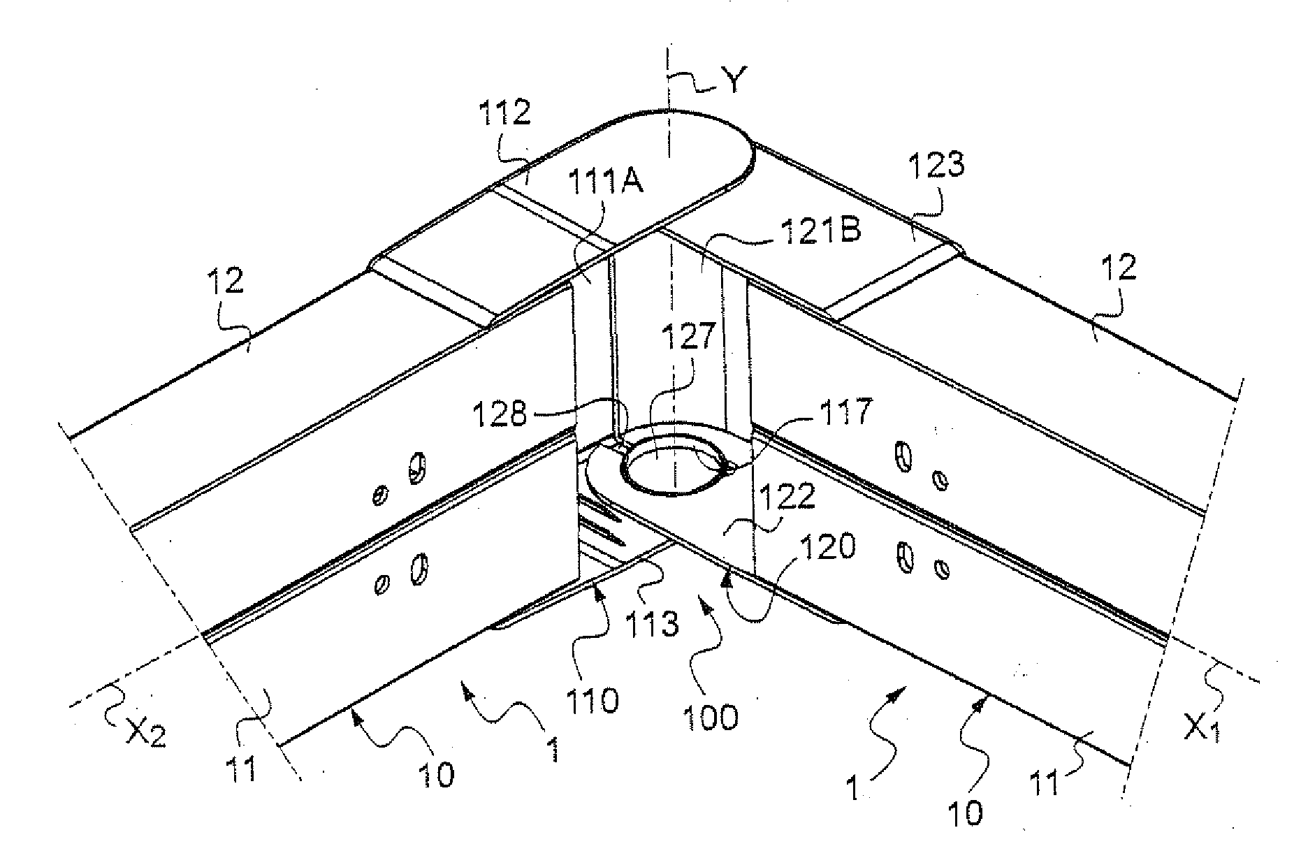 Duct corner accessory with pivoting flaps