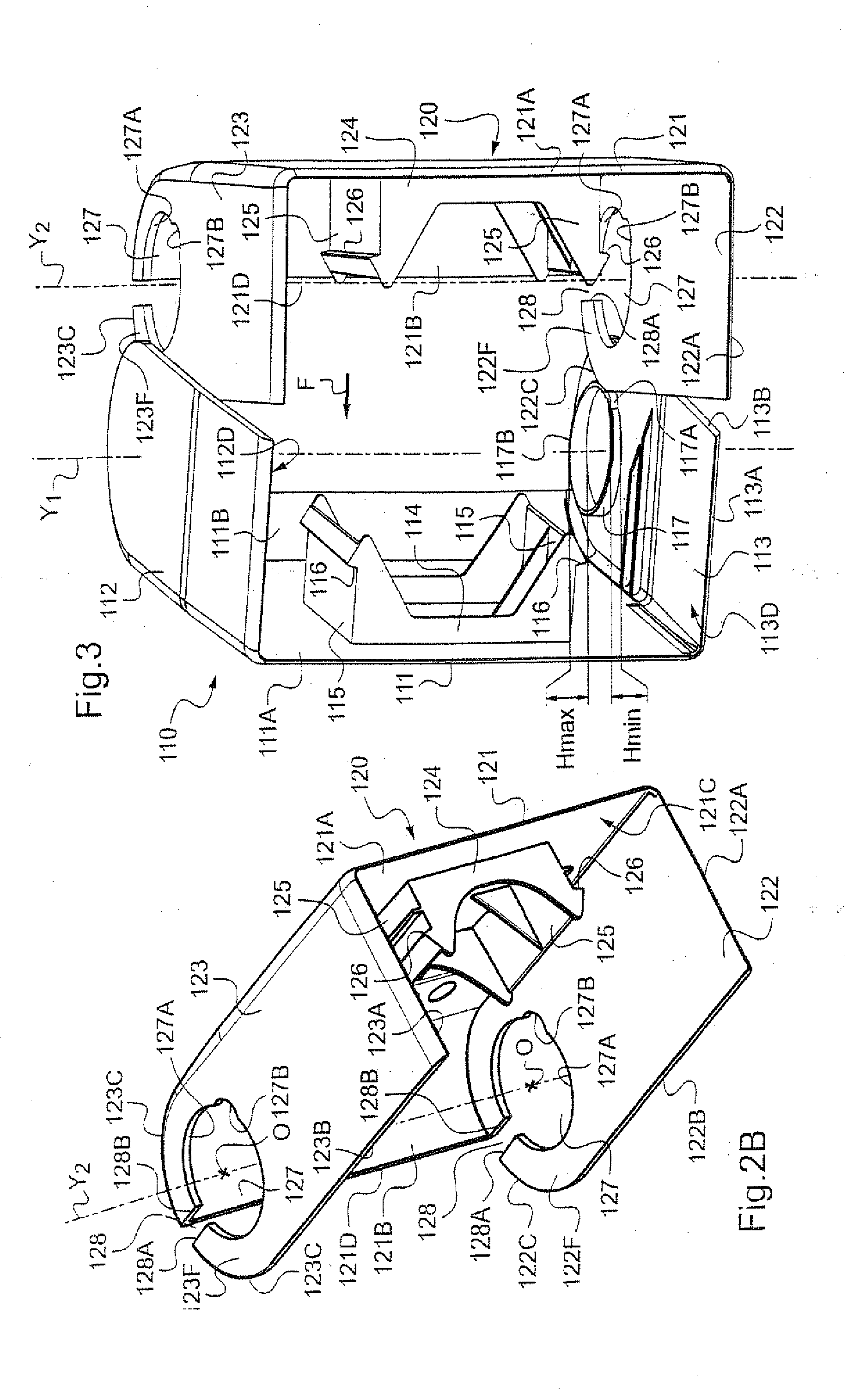 Duct corner accessory with pivoting flaps