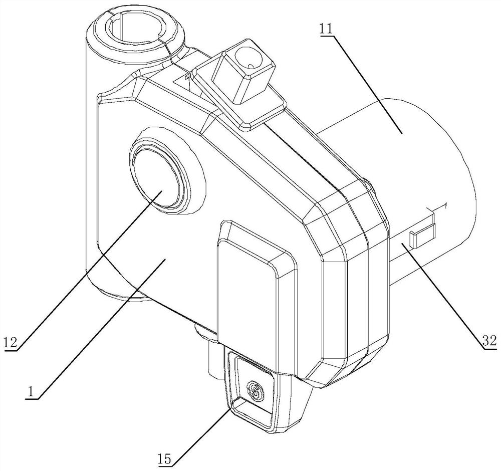 A rechargeable built-in battery lawn mower