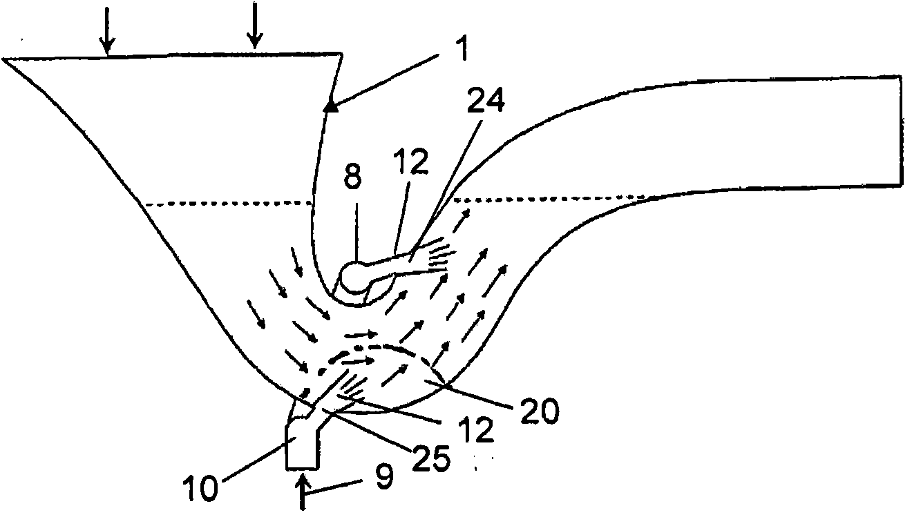 Flushing arrangement for WC, and method of operating such flushing arrangement