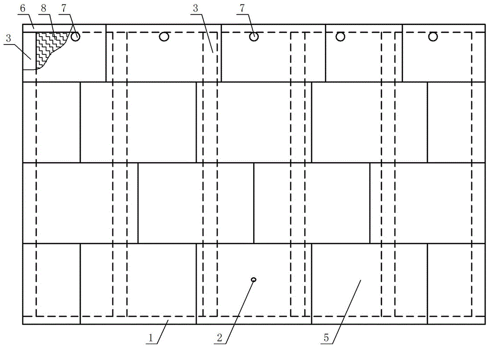 Non-formwork-removable lightweight interior partition wall panel and its integral grouting construction method