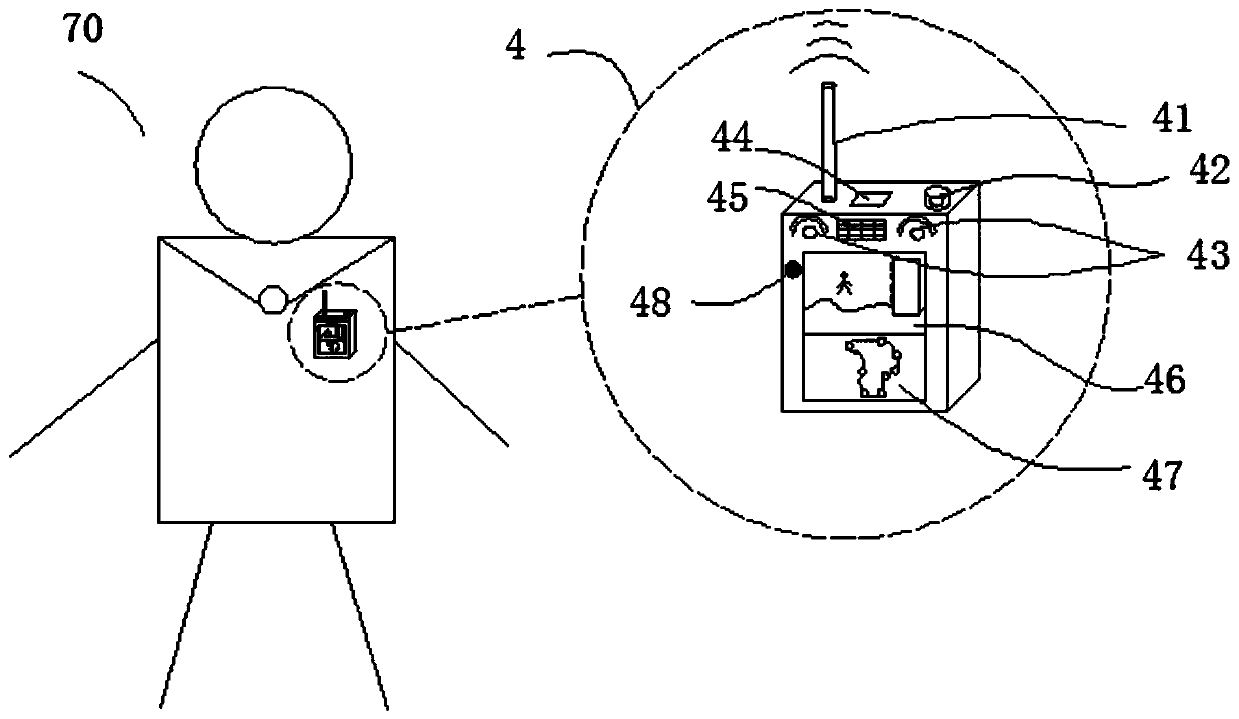 Tenement patrol positioning and information collecting device based on Internet of Things technology