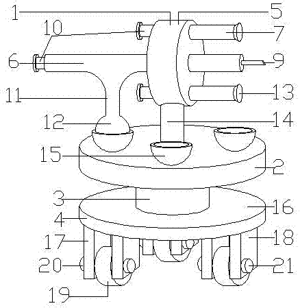 Hydrops extraction device for endocrinology department