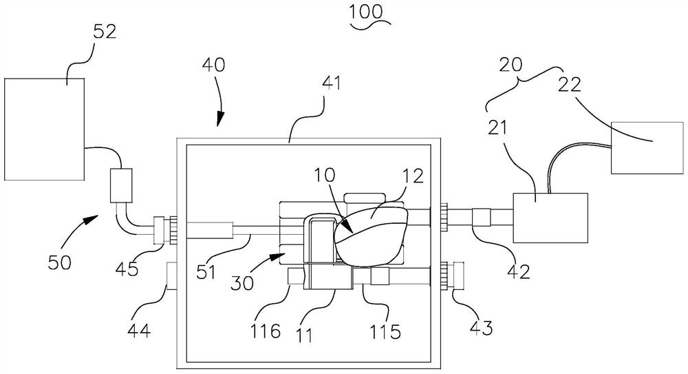 In-vitro simulation device for interventional therapy of heart diseases