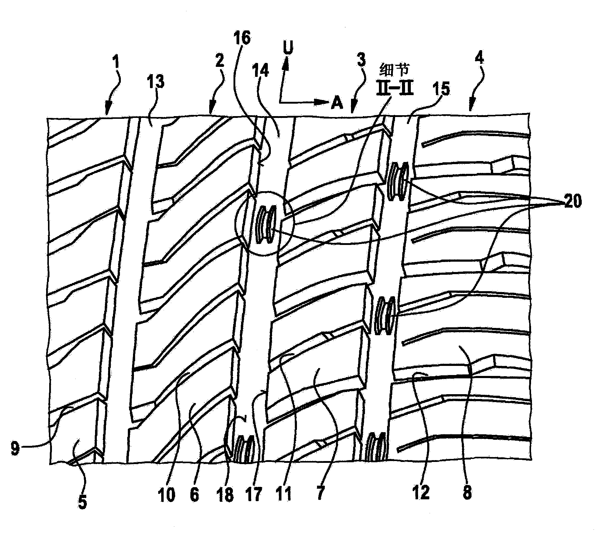 Pneumatic tire for vehicles