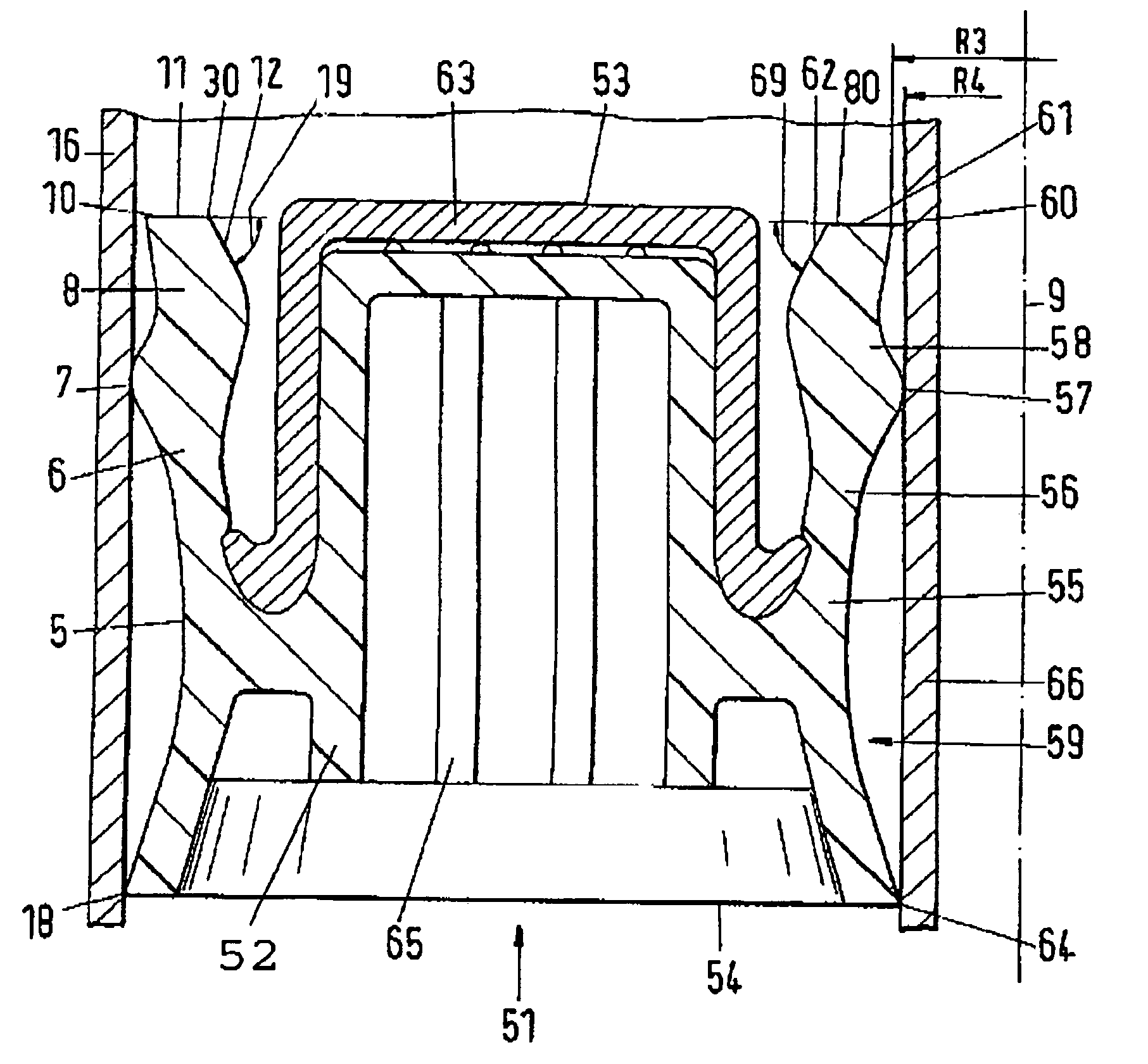 Cartridge piston