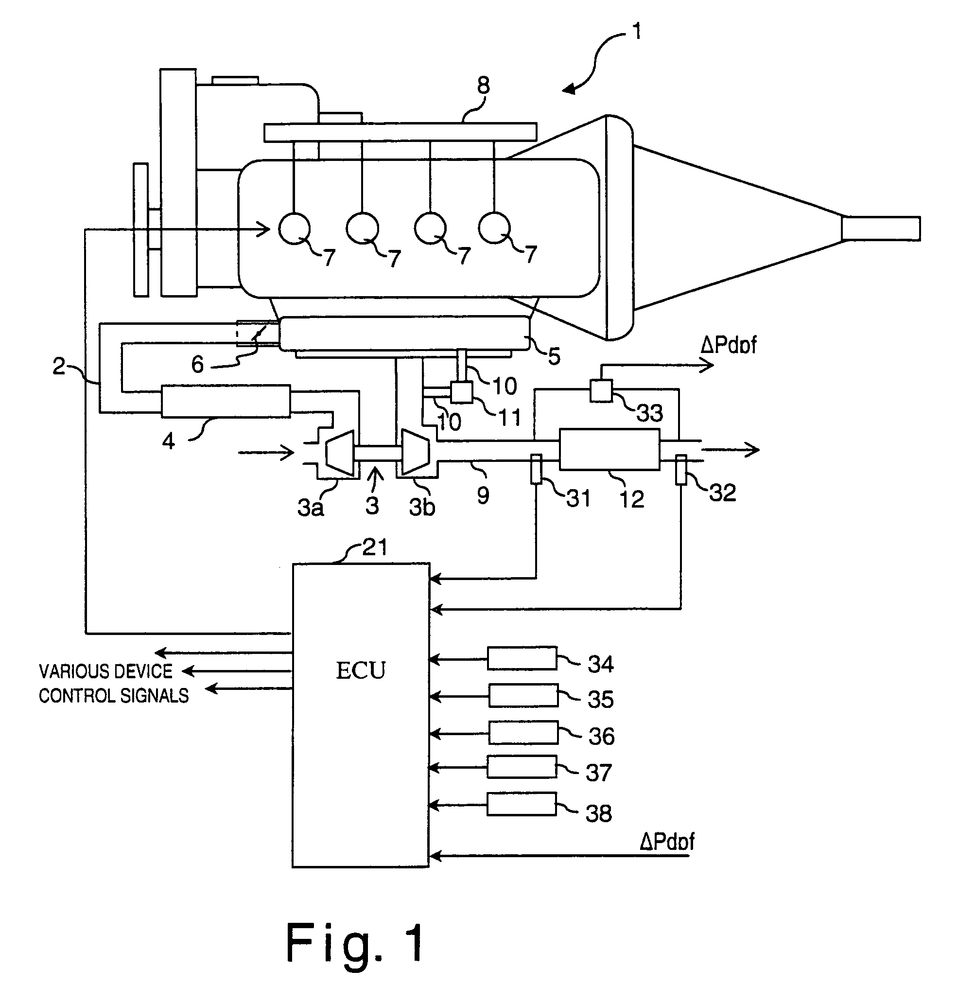 Particulate filter regenerating device