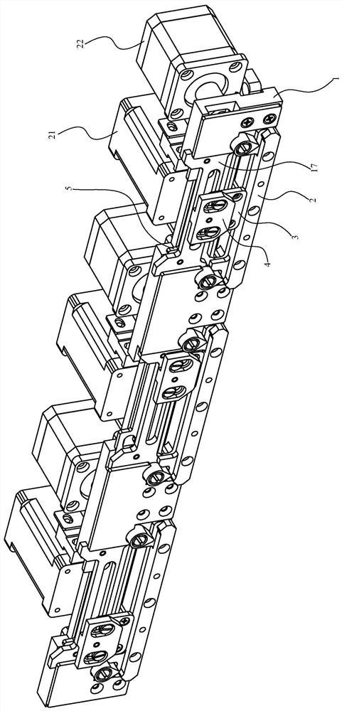 Inker cam device capable of freely ascending, descending and moving leftwards and rightwards