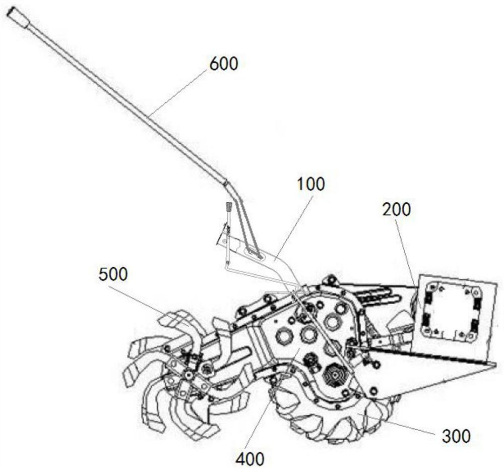 Independent gear shifting mini-tiller