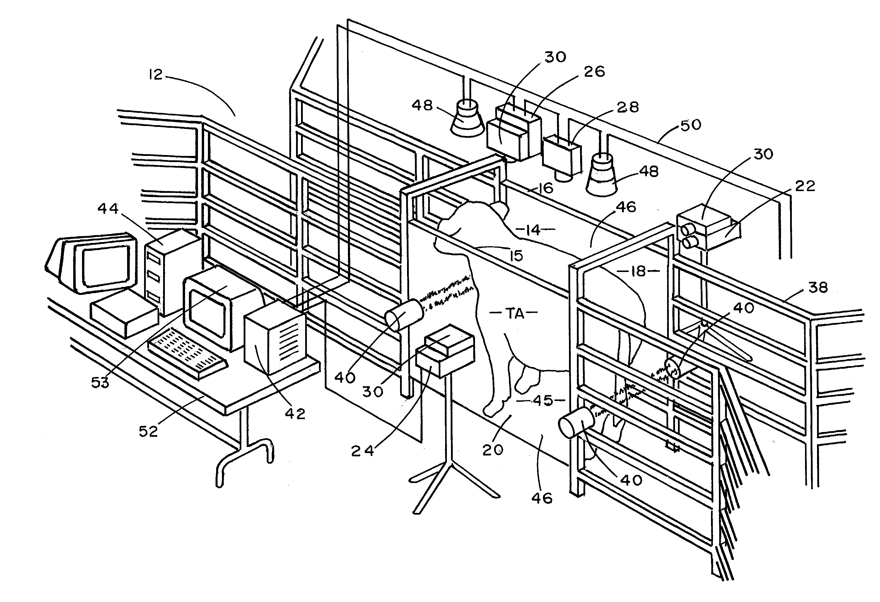 Apparatus and methods for the volumetric and dimensional measurement of livestock