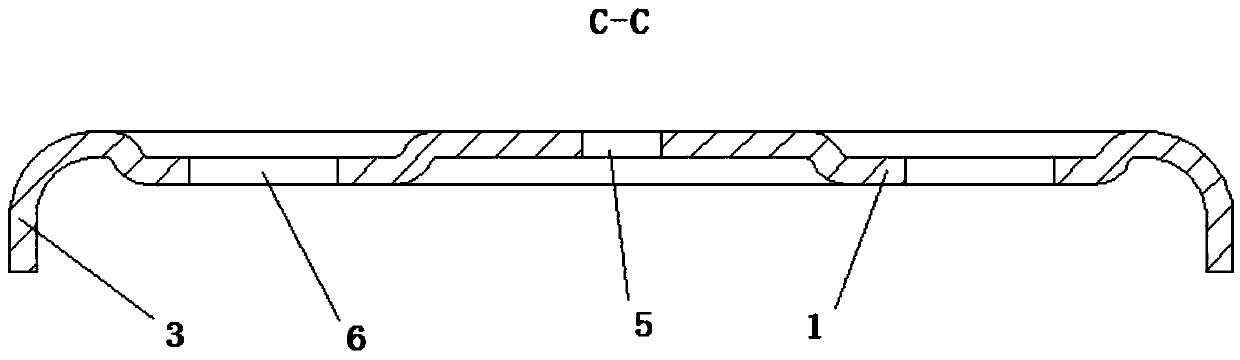 A limit baffle for bar-shaped lever lock of passenger car compartment door