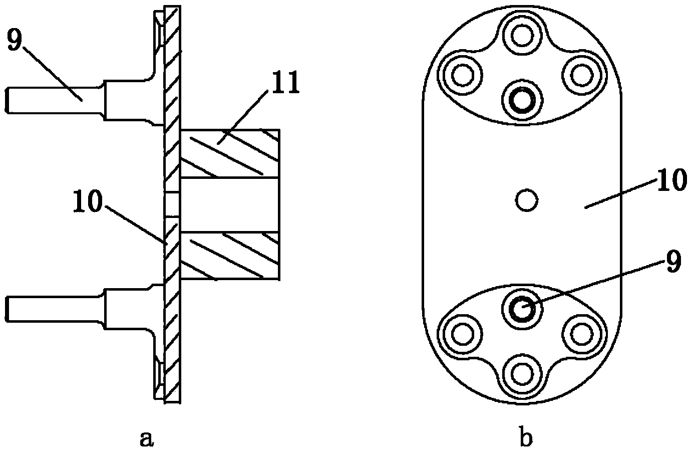 Airplane wheel speed simulation device