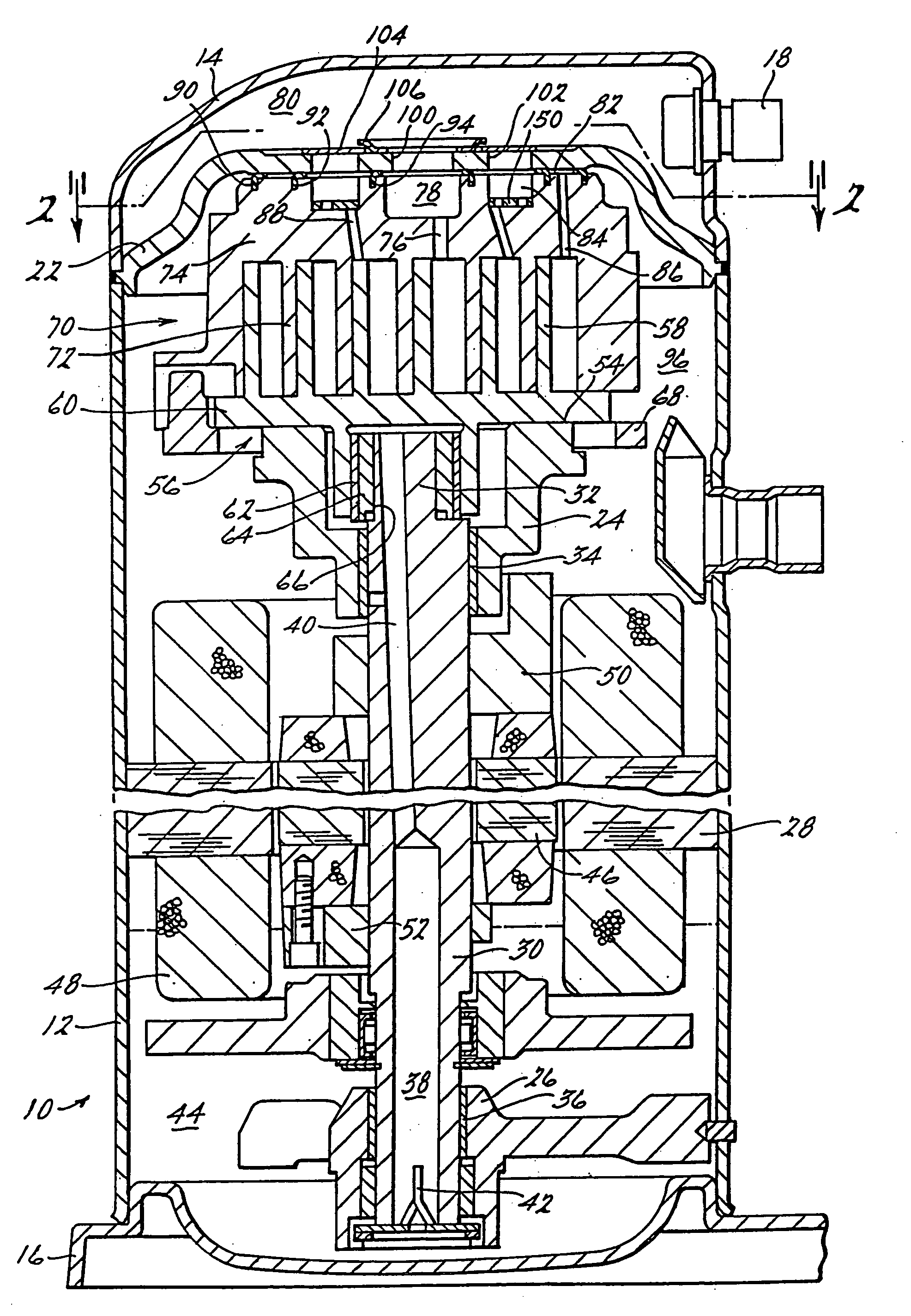 Dual volume-ratio scroll machine