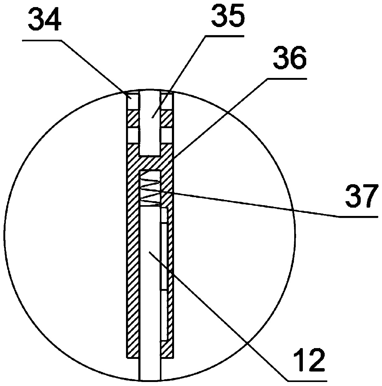 Uniform mixing type concrete stirring device