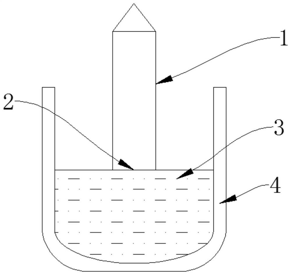 Large-size single crystal segment-taking ending structure and control method thereof