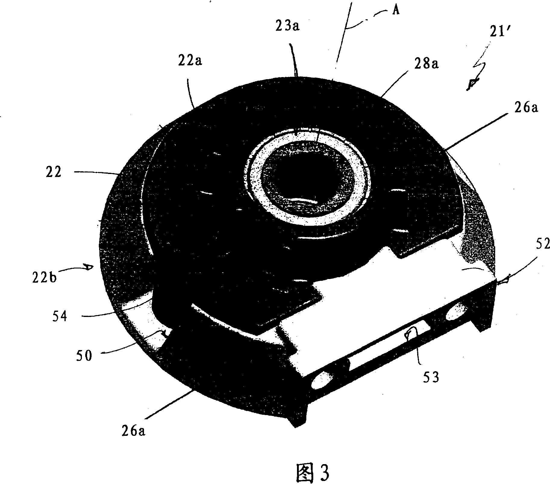 Bearing-holder support for rotating elements