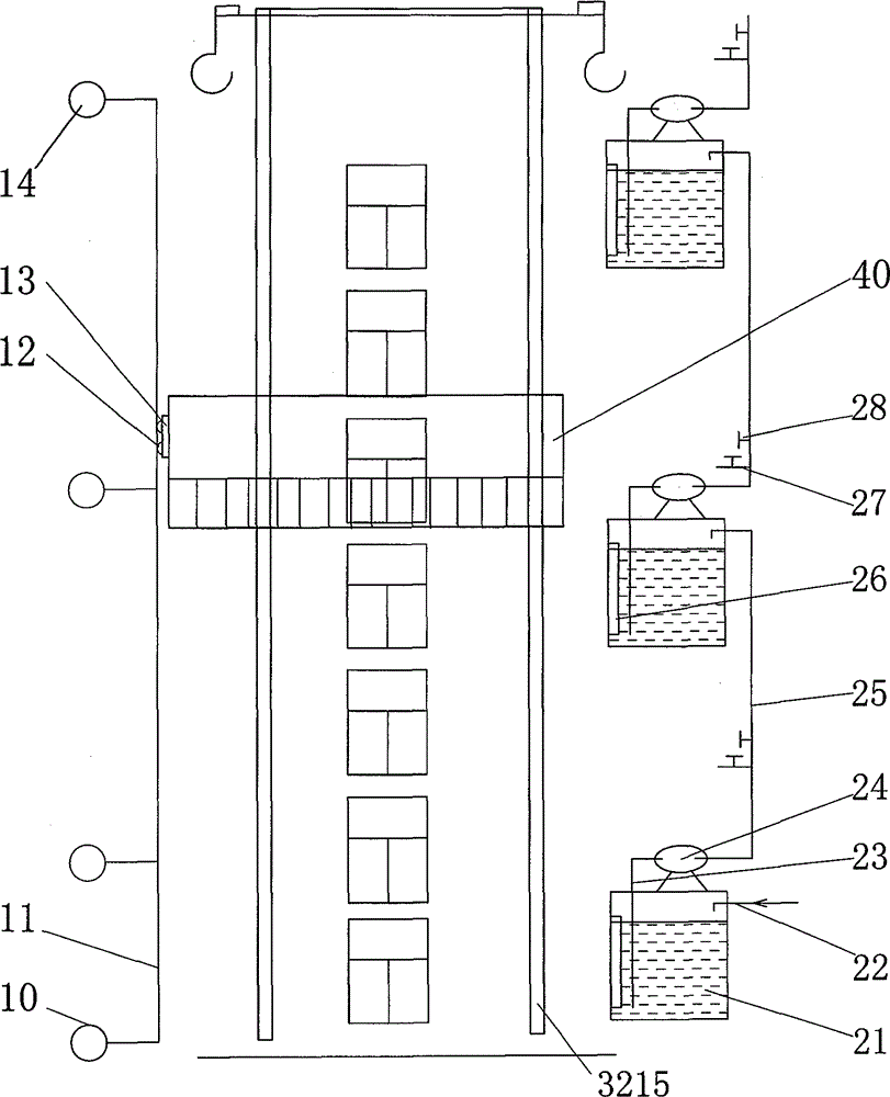 Fire disaster rescue system of high-rise building