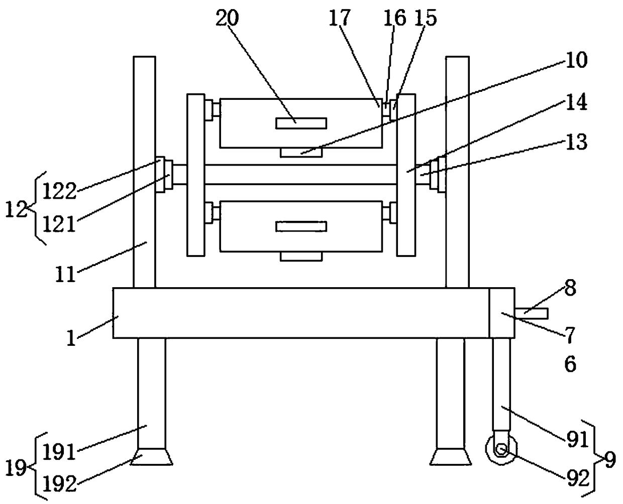 Multifunctional assembly workbench used for electronic fitting assembly